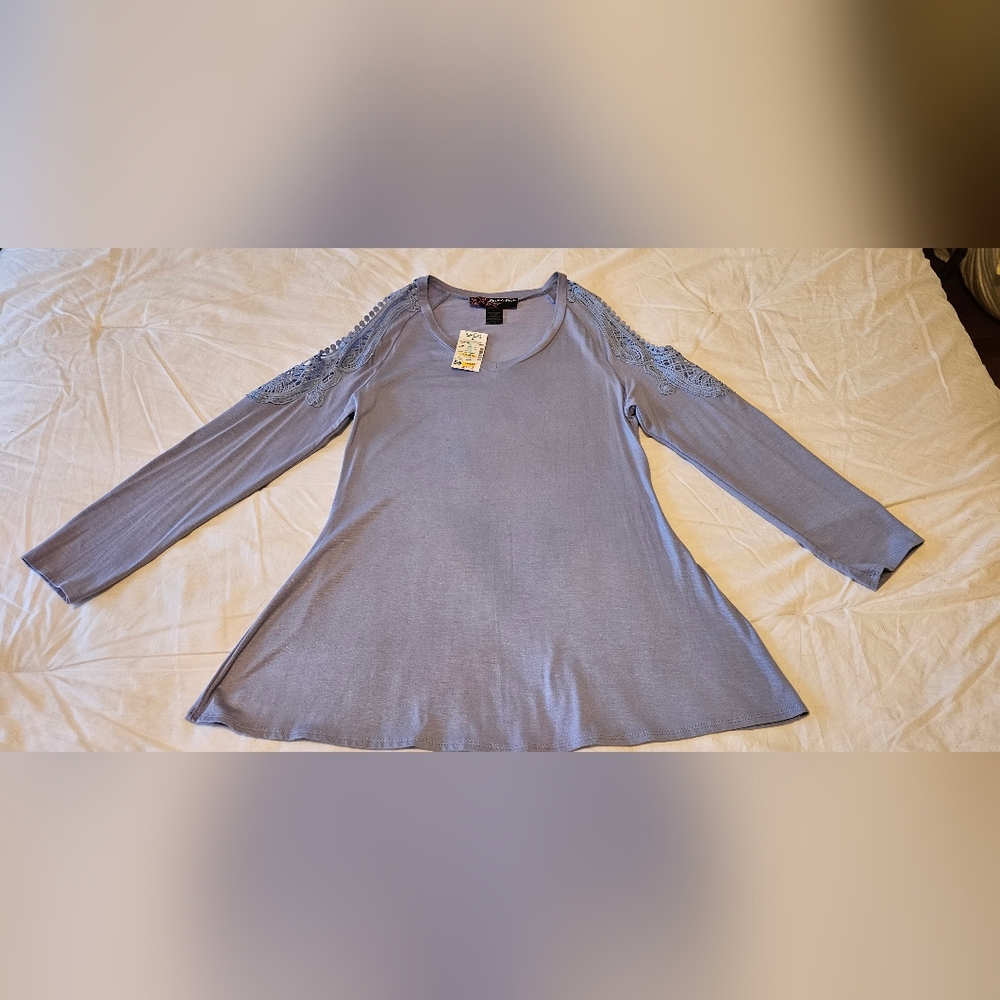 Long Sleeve Top with Lace Details